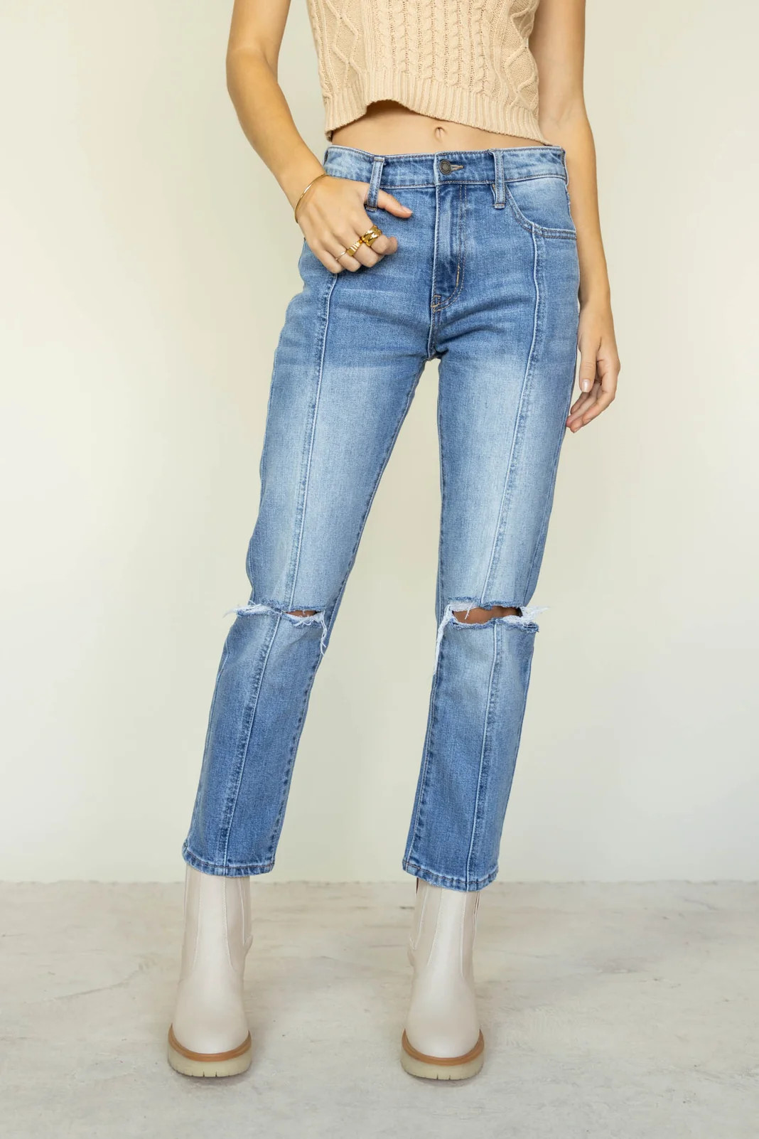 KanCan Julie Straight Leg Jeans - böhme | Böhme US