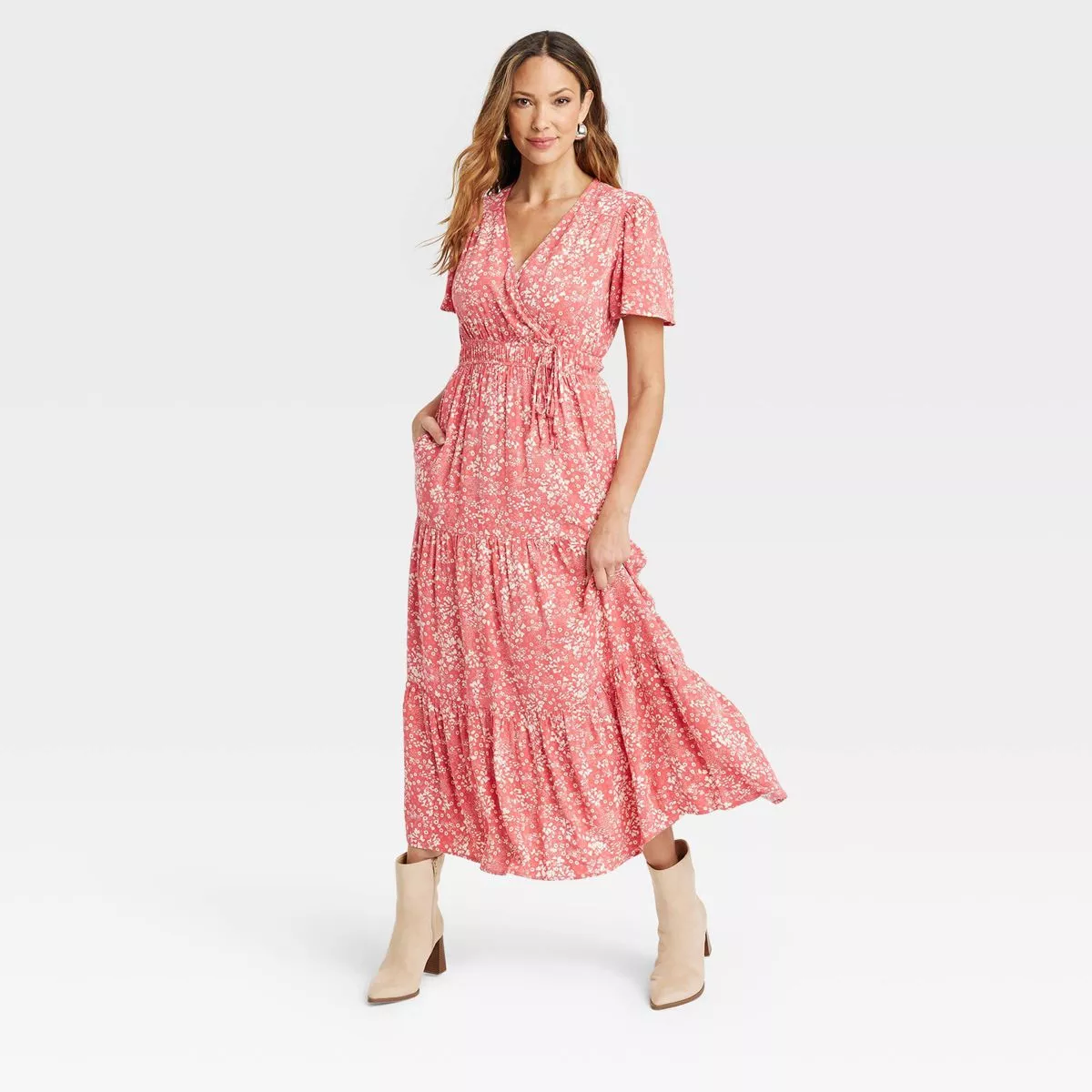 Knox Rose, Dresses, Target Knox Rose Floral Print Midi Dress