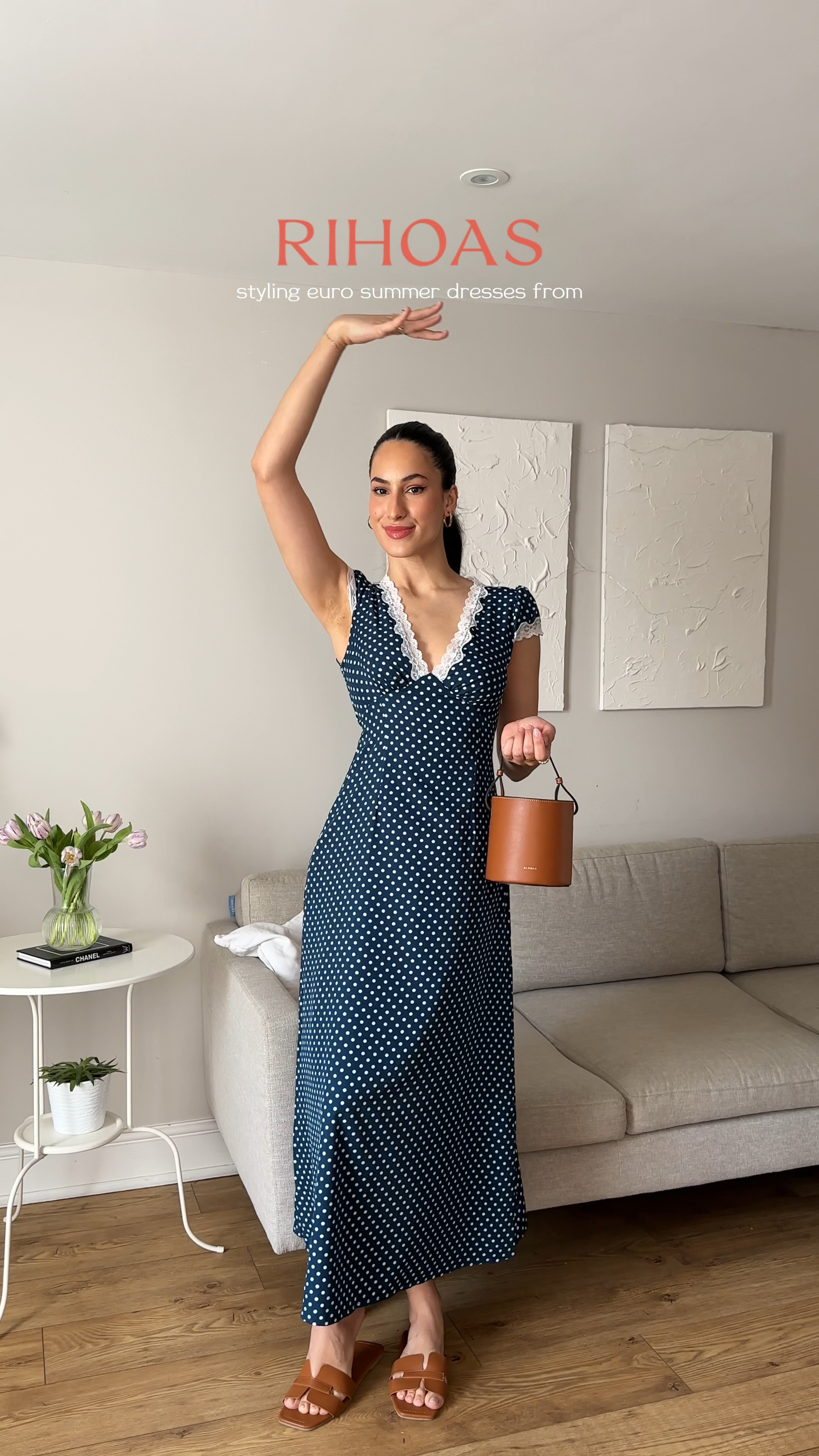 The Navy V Neck Polka Dot Lace Ruched Maxi Dress - Women's Navy Polka Dot  Cap Sleeve Dress - Navy - Dresses