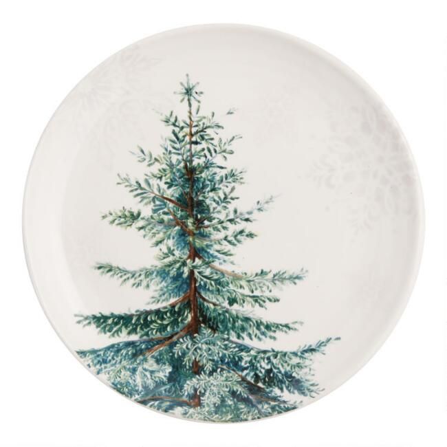 Pier Place Snowy Spruce Dinnerware Collection | World Market