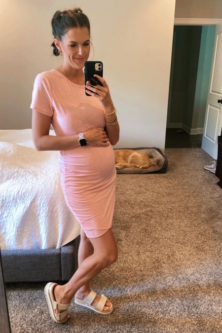 These shoes are a huge win for those with plantar fasciitis! Wore this dress through three pregnancies & it’s very comfy. Comes in lots of colors! 

#LTKbump #LTKsalealert #LTKshoecrush
