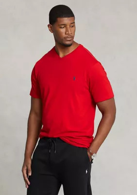 Polo Ralph Lauren Men's Big & Tall Jersey V-Neck Tee, Red, 2XLT | Belk