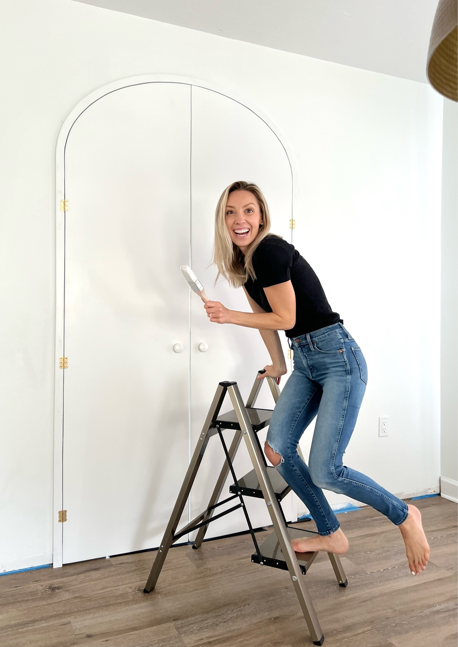 Favorite gold ladder! Three steps, also comes in two steps. On sale! 
#stepladder #amazonhome

#LTKsalealert #LTKhome #LTKFind