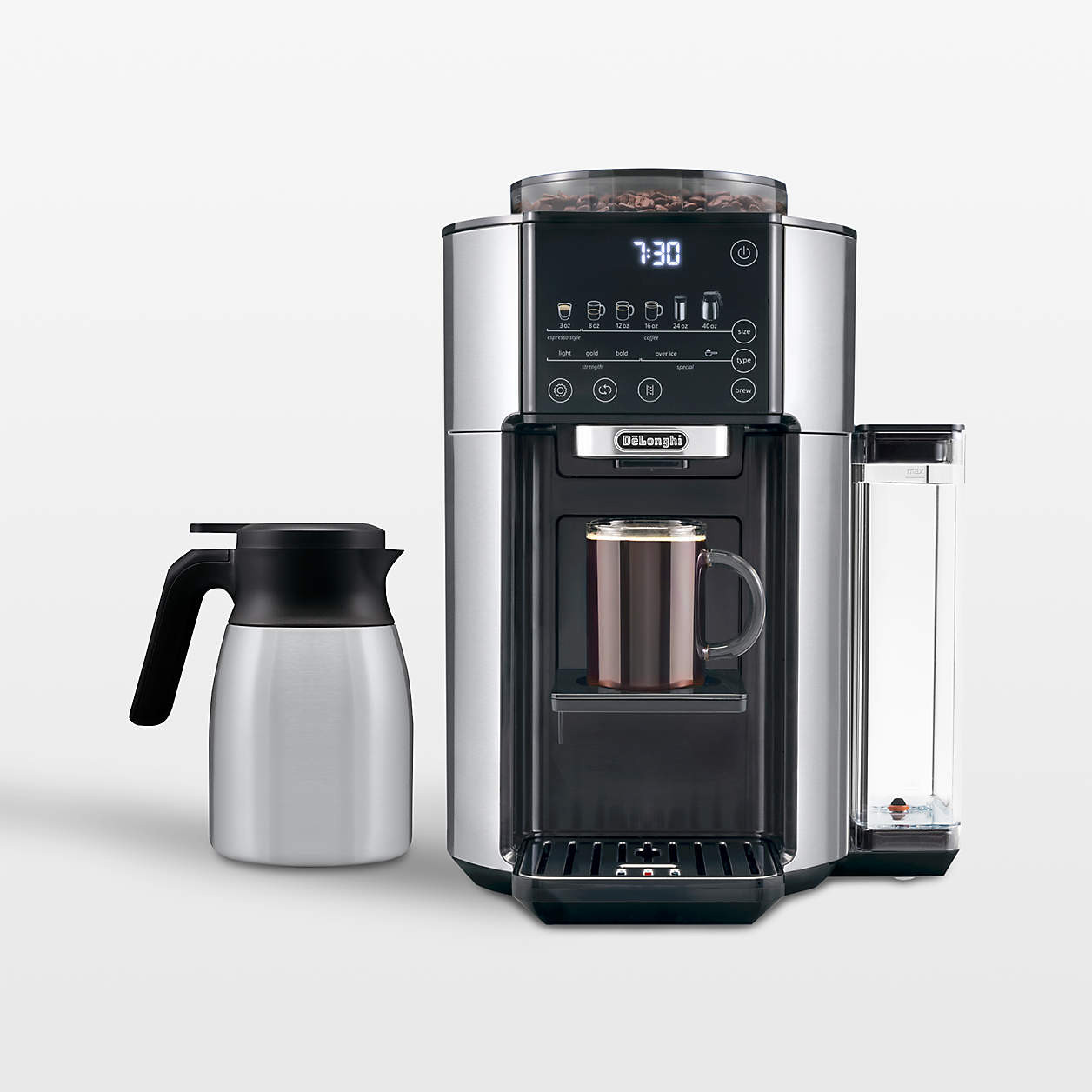 De'Longhi TrueBrew Automatic Coffee Maker with Thermal Carafe + Reviews | Crate & Barrel | Crate & Barrel