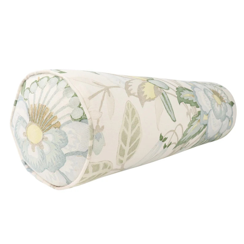 BOLSTER // Lee Jofa Davenport Print Sea Mist 2017164.153.0 // Designer Bolster cover // High end ... | Etsy (US)
