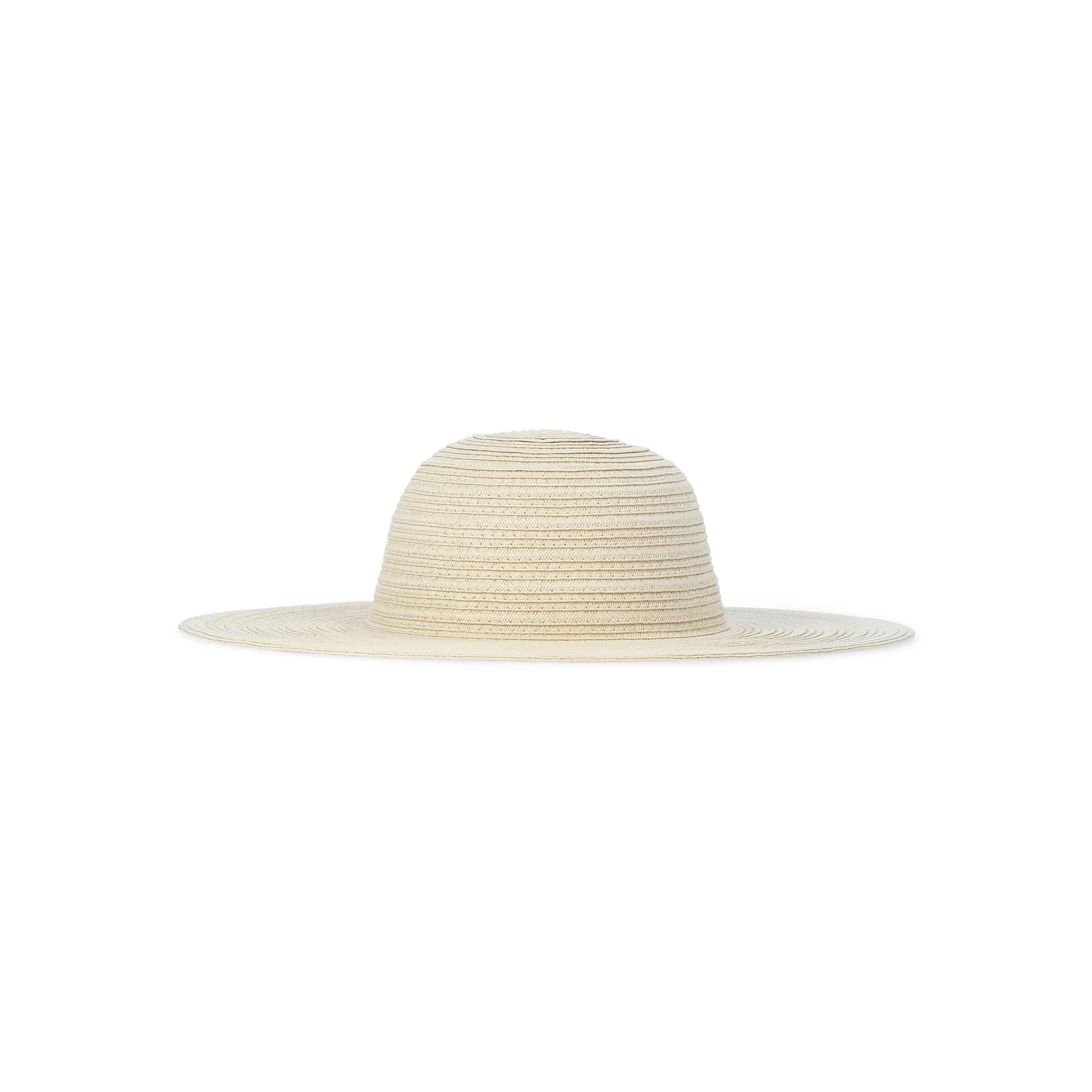 Time and Tru Women's Solid Floppy Hat, Natural | Walmart (US)