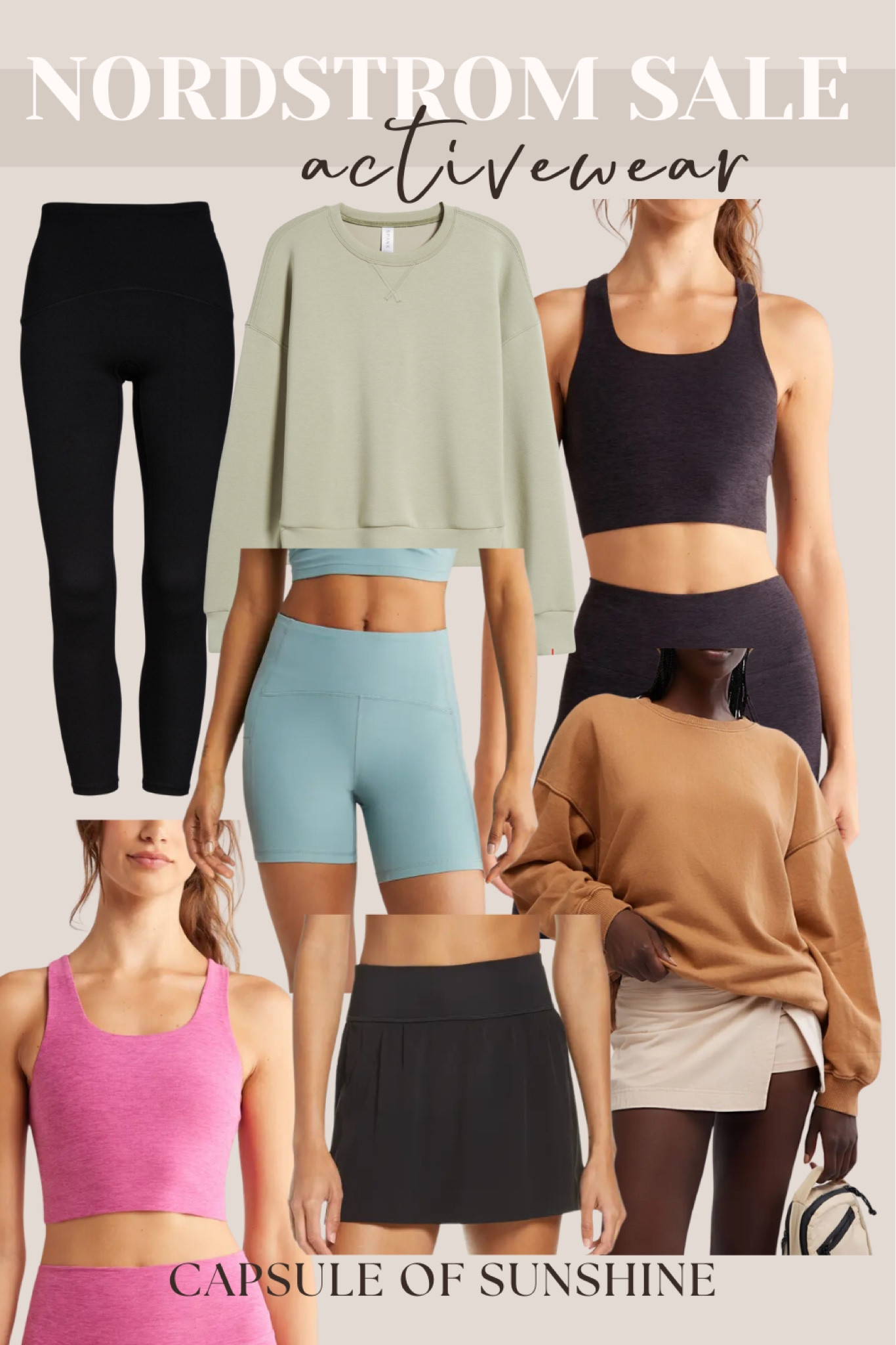 **Nordstrom Anniversary Sale Early Access has begun!** Starting today, July 10, Icons & Ambassadors now have access to shop. The sale will open to Influencers tomorrow, and everyone else on July 15. Be sure to start your Wish List now if you haven’t already and pull the trigger if you have early access! Several items are already starting to sell out!

If anything you want is currently sold out, you can receive restock alerts on the Nordstrom app!

**Nordstrom Anniversary Sale Activewear Picks**

Nordstrom Anniversary Sale | Activewear | Zella Live In High Waist Leggings | Alo Yoga Cover Long Sleeve Crop | Beyond Yoga Spacedye Slim Racerback Tank | Girlfriend Collective High Waist Biker Shorts | Nike Dri-FIT Running Skort | FP Movement Running Shorts | Sweaty Betty Oversized Sweatshirt | Capsule of Sunshine | NSALE

#NordstromAnniversarySale #Activewear #Zella #AloYoga #BeyondYoga #GirlfriendCollective #Nike #FPMovement #SweatyBetty #FashionDeals #CapsuleOfSunshine #NSALE #WardrobeEssentials #SaleAlert #FallFashion #ltkpicks

#LTKxNSale #LTKSummerSales #LTKActive