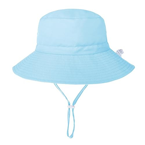 Baby Sun Hat Adjustable Cap Toddler Beach Summer Hats UPF 50+ for Baby Girl Boy | Amazon (US)