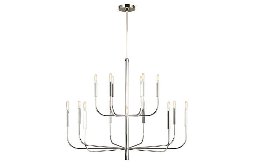 Brianna Chandelier - Polished Nickel | One Kings Lane