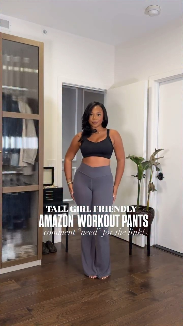 Tall girl friendly Amazon work out pants! They come in so many colors! 😍✨ I am 5’9 | 200 lbs wearing the 34 inseam large!! 

#LTKMidsize #LTKFitness #LTKStyleTip