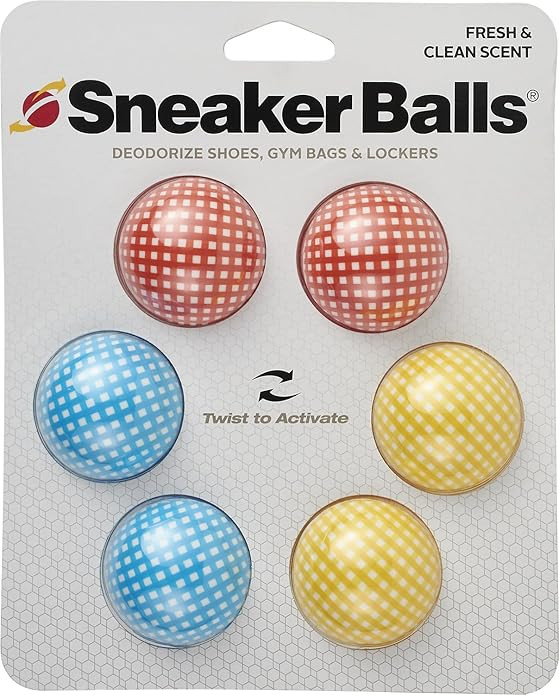 Sneaker Balls Unisex's SB Checkered 6PK Shoe Freshener, One Size | Amazon (US)