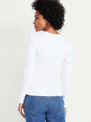Snug Long-Sleeve Crew-Neck T-Shirt | Old Navy (US)