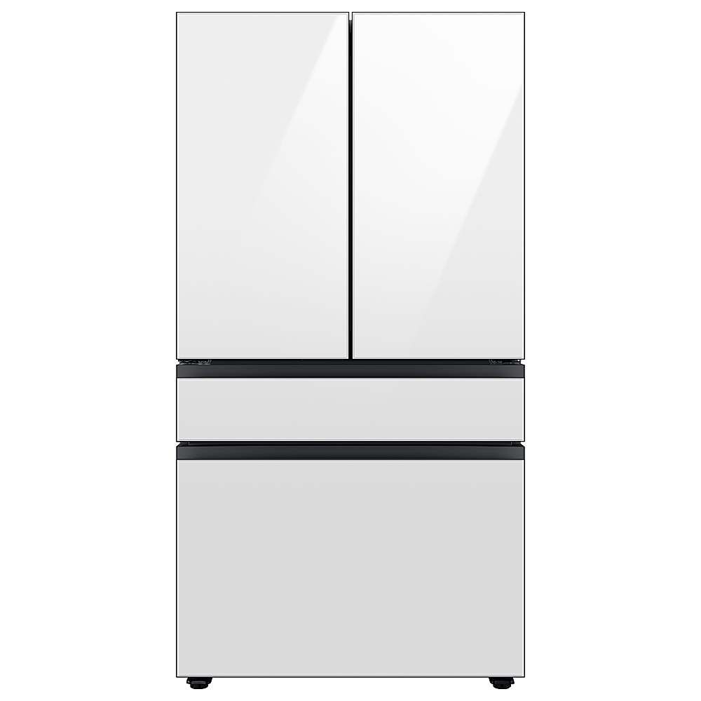 Samsung Bespoke 23 cu. ft. Counter Depth 4-Door French Door Refrigerator with Beverage Center Whi... | Best Buy U.S.