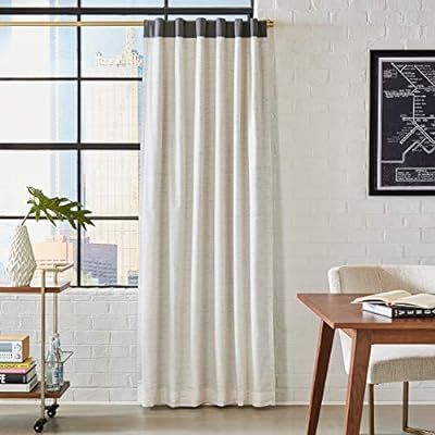 Rivet Casual Modern Curtain, 96" x 52", Charcoal | Amazon (US)