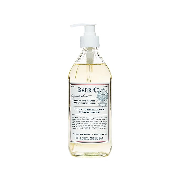 BARR-CO. Original Scent Hand Soap, Tranquil Milky Scent with Oat, Vanilla & Vetiver, Natural Liqu... | Amazon (US)