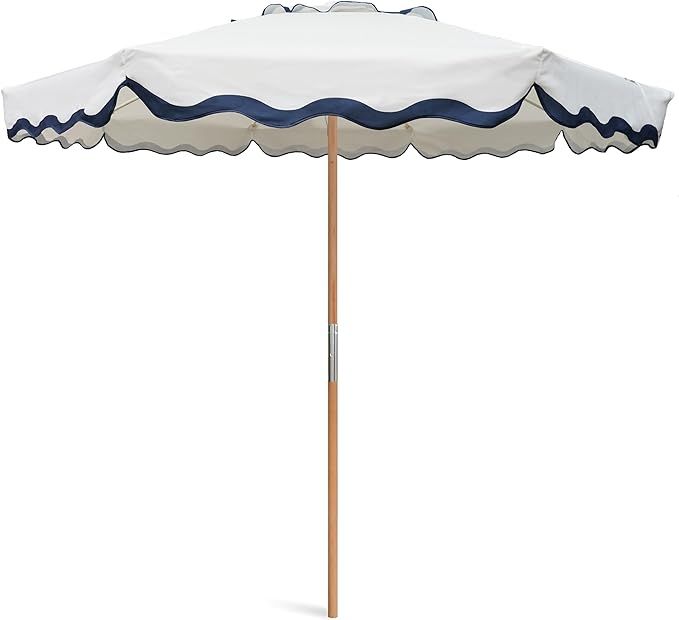 AMMSUN 7.8ft Seashore Umbrella, Outdoor Umbrella, Boho Beach & Patio Umbrella with UV 50+ Air Ven... | Amazon (US)