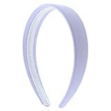 Lavender 1 Inch Wide Leather Like Headband Solid Hair band | Amazon (US)