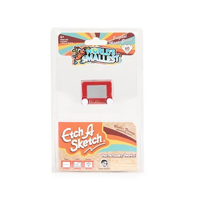 Worlds Smallest Etch A Sketch Game, multicolor, 8.5L x 5.5W | Kirkland's Home | Kirklands