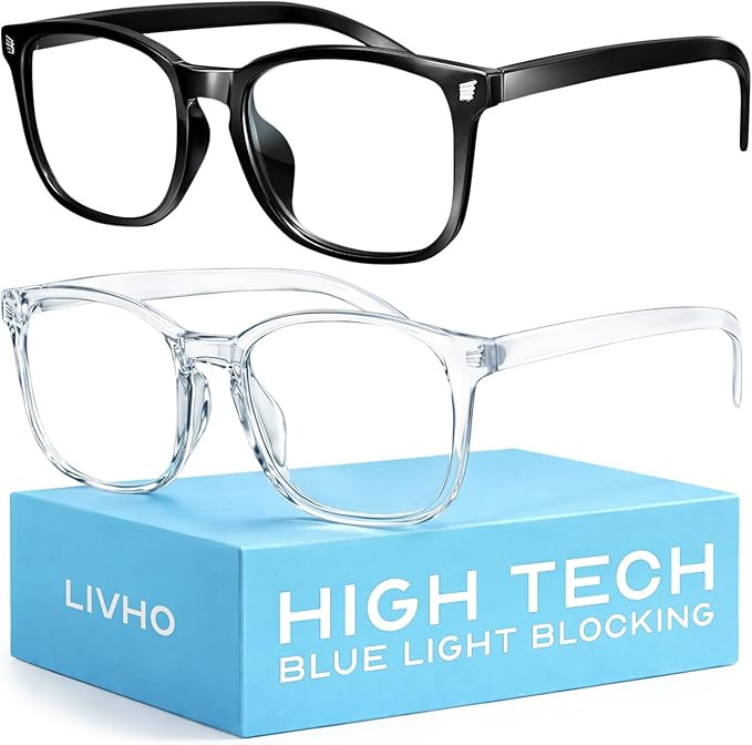 livho High Tech Blue Light Glasses - Advanced Blue Light Blocking Computer Glasses - Screen Fatig... | Amazon (US)