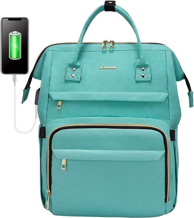 Laptop Backpack Women Teacher Backpack Nurse Bags, 15.6 Inch Womens Work Backpack Purse Waterproo... | Amazon (US)