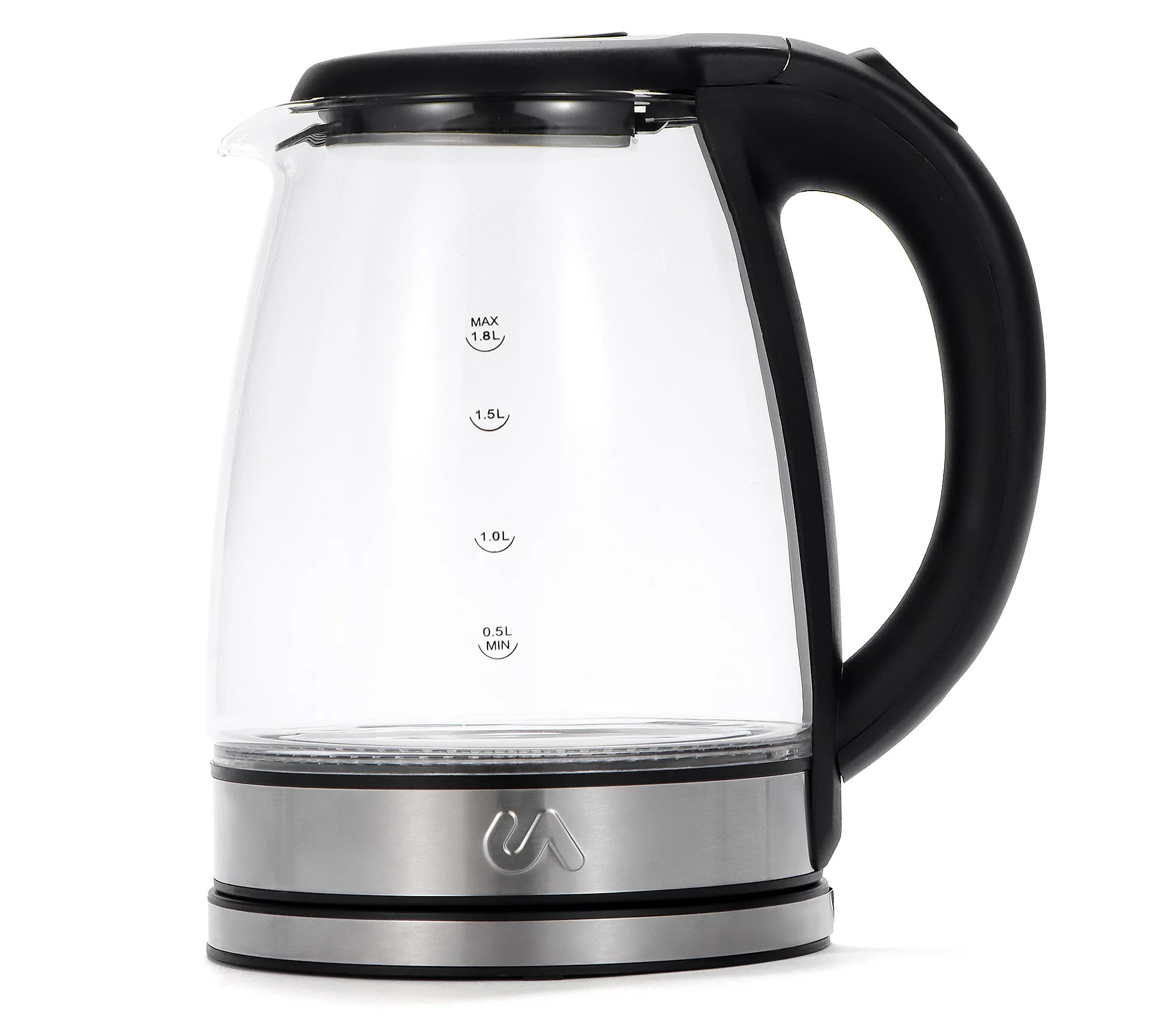 Uber Appliances 1.8L Electric Tea Kettle- Glass & Stainless | QVC