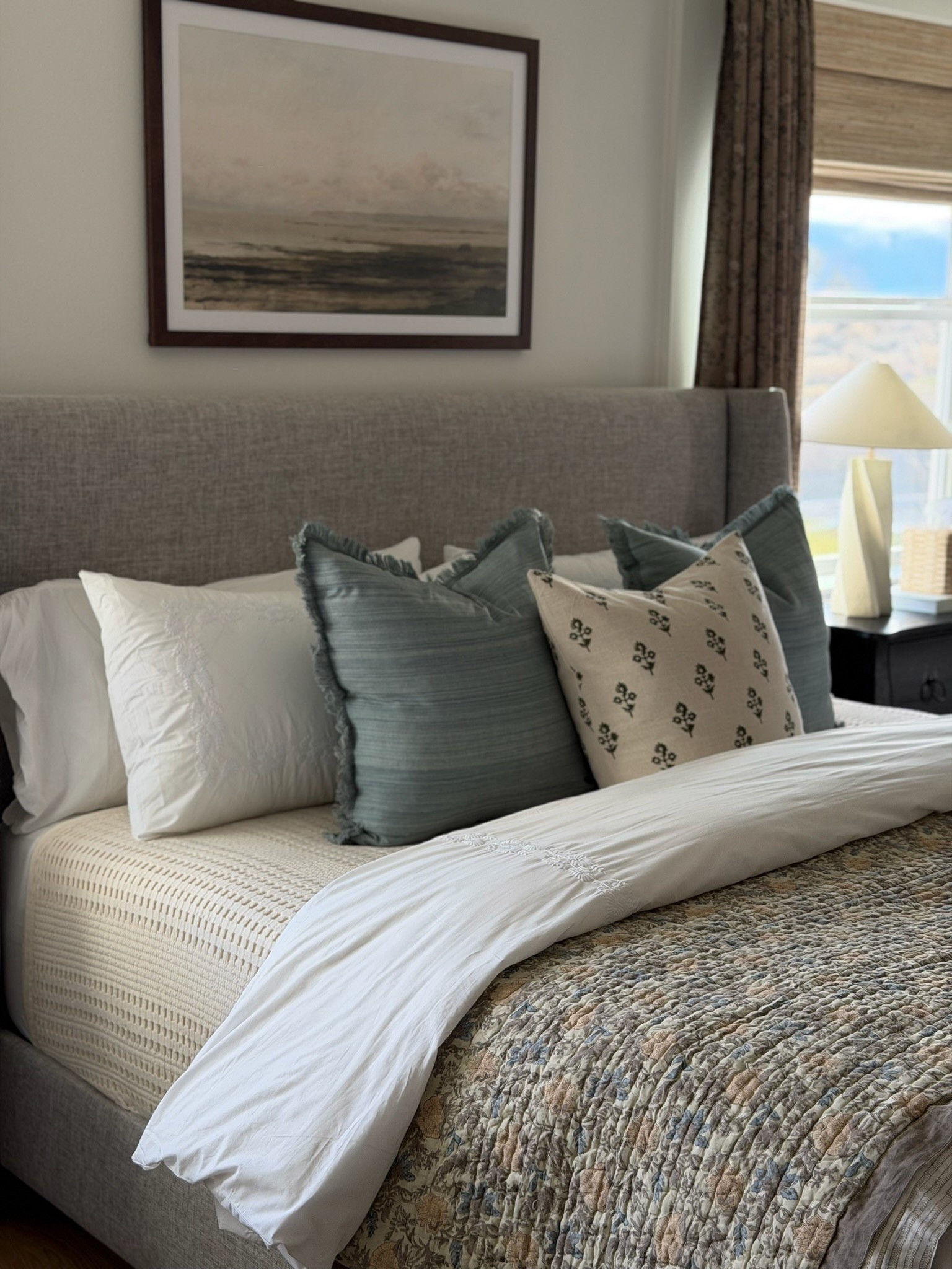 Our new winter bedding refresh is still on sale! Save 25% off these pieces that make your bed elevated, earthy, and so cozy! This front pillow is one of my winter favorites! 

#LTKHome #LTKSaleAlert