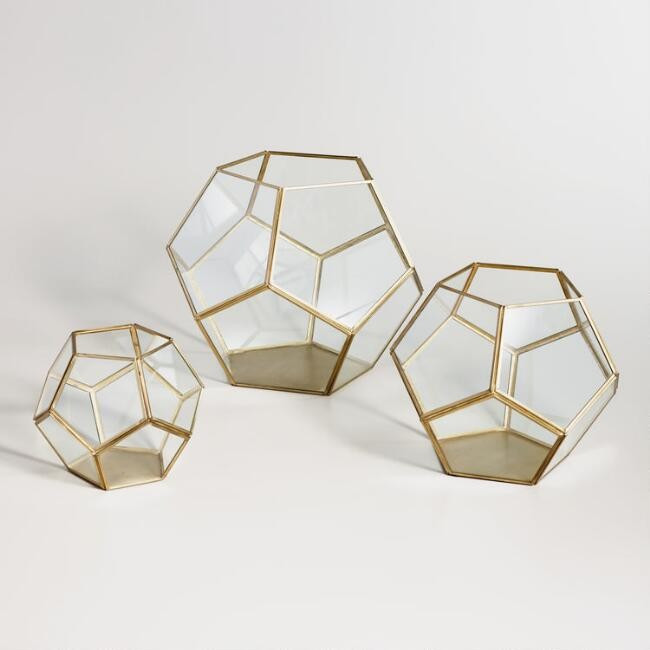 Brass Geo Terrarium | World Market