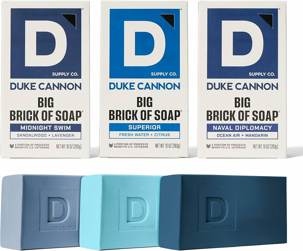 Duke Cannon Ultimate Freshness Soap 3-Pack Midnight Swim, Superior, & Naval Diplomacy - 10 oz Bar... | Amazon (US)
