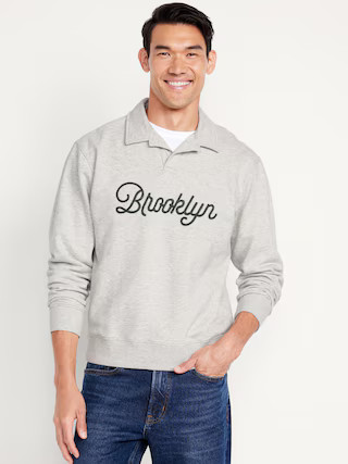 Rotation Fleece Graphic Polo | Old Navy (US)