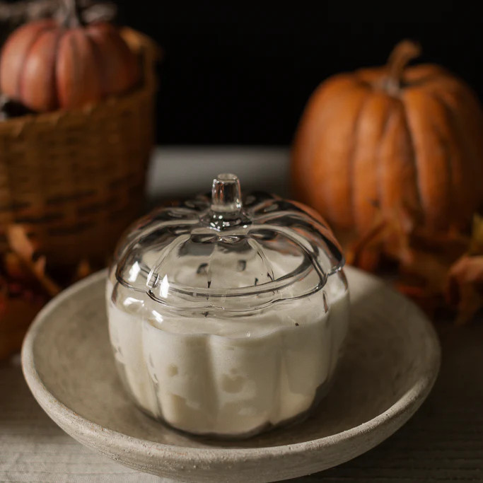 Glass Pumpkin candle | Antique Candle Co.