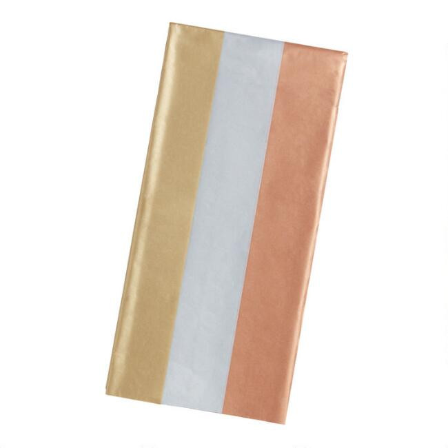 Mixed Metals Tissue Paper Set Of 2 | World Market