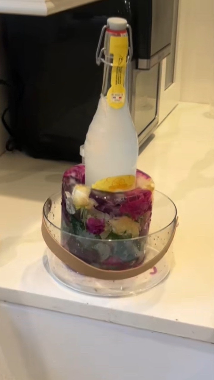 POV: Your guests won’t stop asking where you got this 🤍✨ This decorative ice mold instantly upgrades any party beverage with an elegant presentation while keeping drinks colder longer. Perfect for entertaining, hosting, cocktails, mocktails, brunch tables, holiday parties, and luxury home decor vibes.

#LTKMothersDay #LTKHome #LTKWedding