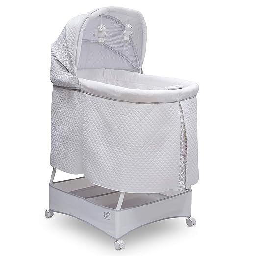 Simmons Kids Silent Auto Gliding Deluxe Bassinet, Inner Circle | Amazon (US)