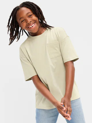Oversized Short-Sleeve Pocket T-Shirt for Boys | Old Navy (US)