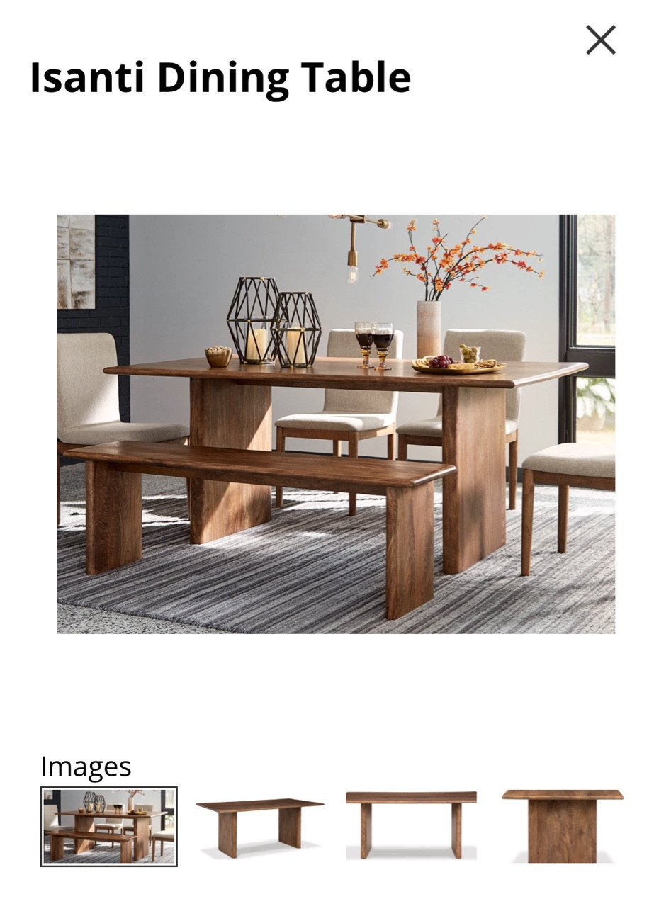 Simple modern dining room table

#LTKitbag #LTKhome #LTKfamily