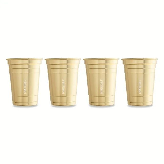 Thyme & Table 4-Pack Gold 17oz Party Cups | Walmart (US)