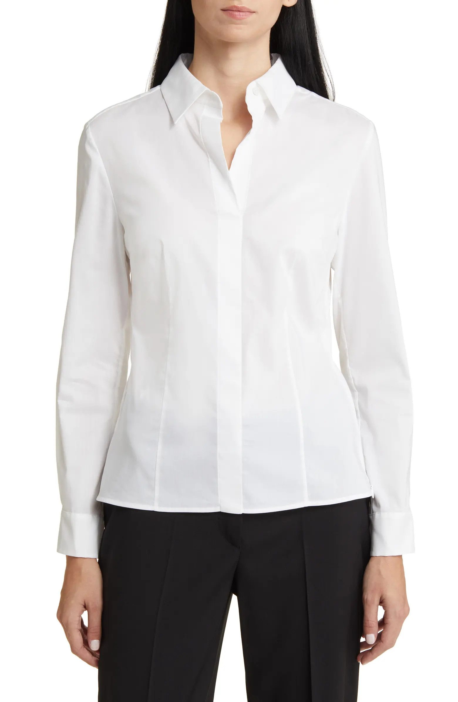 Bashinah Cotton Blend Blouse | Nordstrom