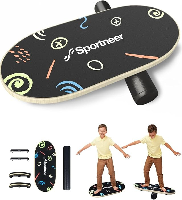 Sportneer Kids Balance Board, 4-Mode Adjustable Balance Trainer | Amazon (US)