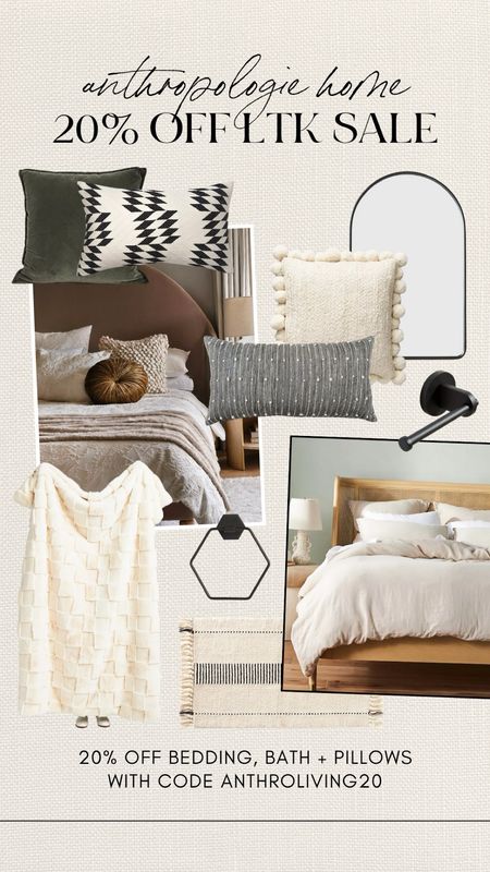 @anthropologiehome has so many beautiful pieces! They don’t have sales often, but you can use code ANTHROLIVING20 to get 20% off bedding, bath, and pillows until March 26th! 

#LTKhome #LTKsalealert #LTKfindsunder100