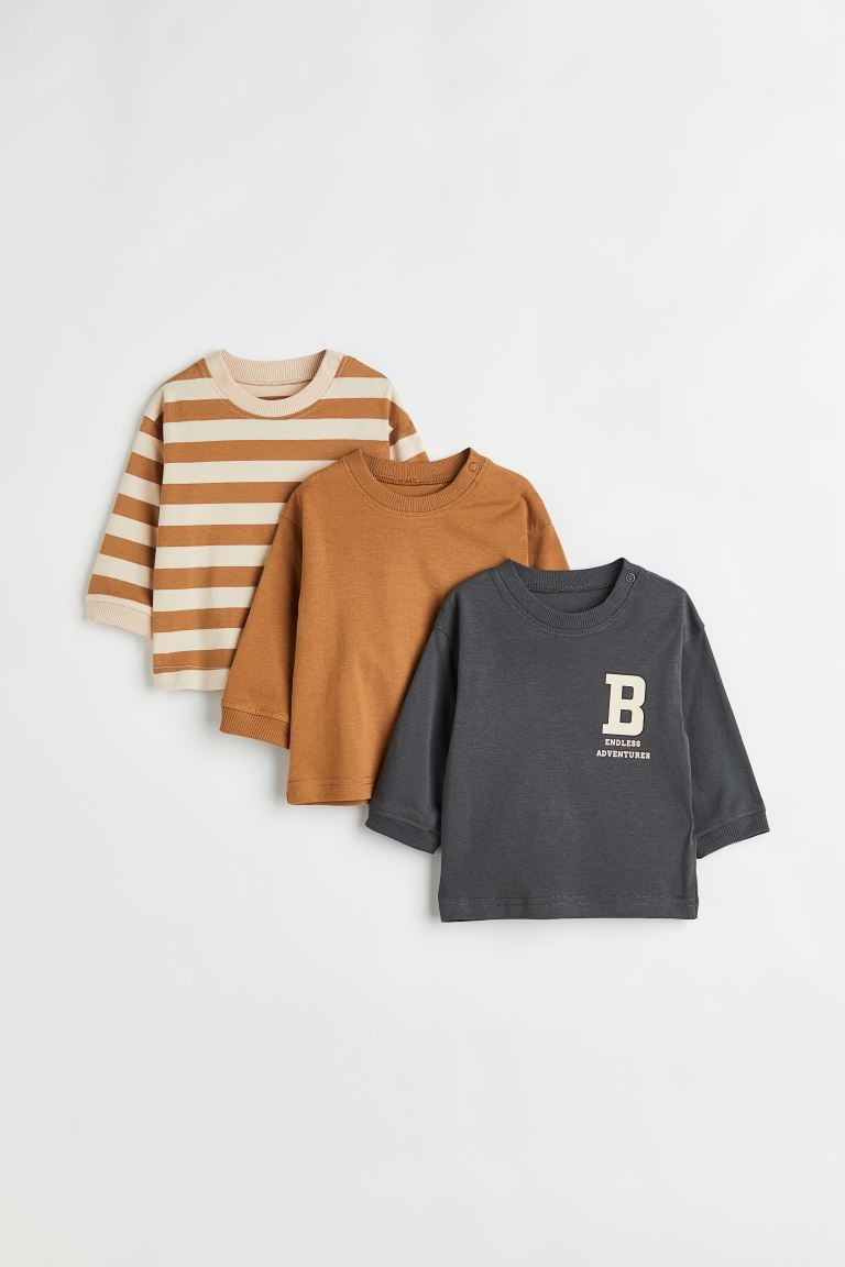 3-pack Cotton Jersey Shirts | H&M (US + CA)
