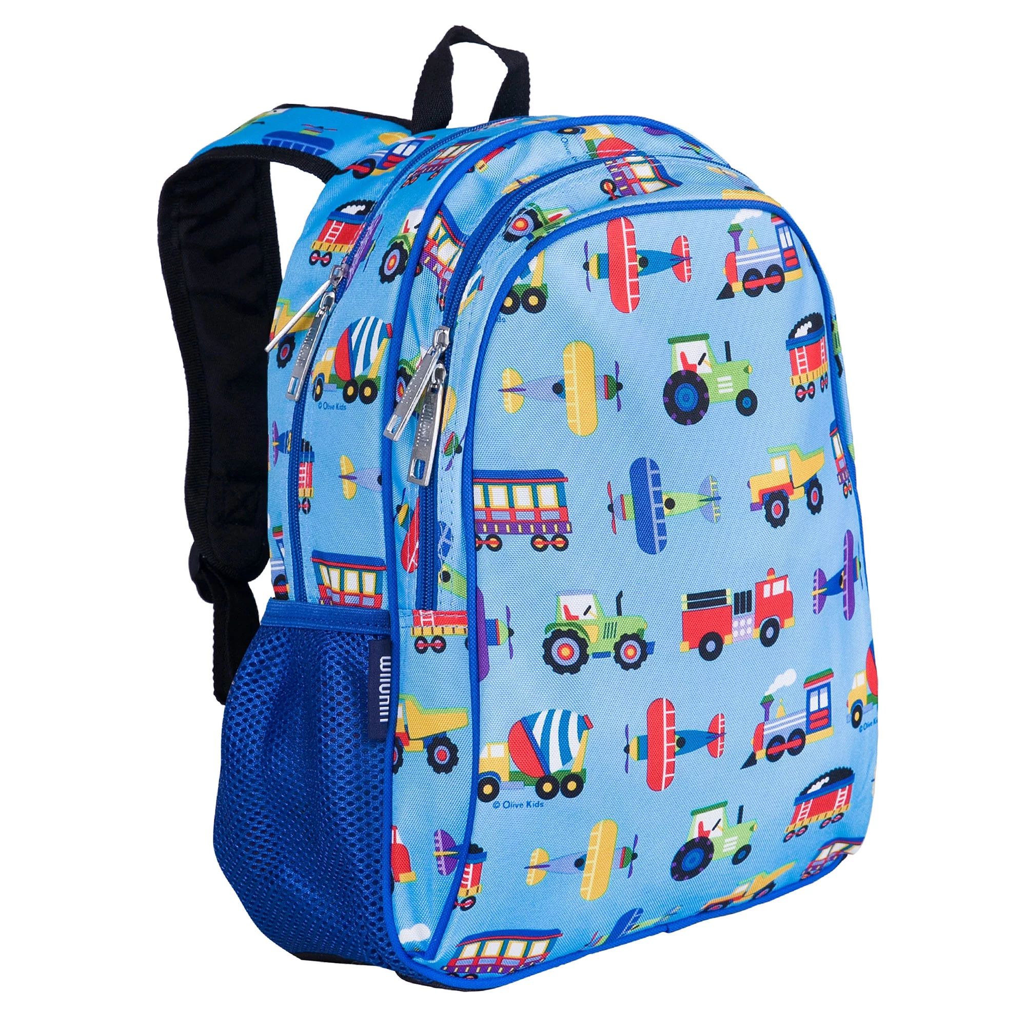 Wildkin Kids 15 Inch School and Travel Backpack for Boys and Girls (Trains, Planes & Trucks Blue)... | Walmart (US)