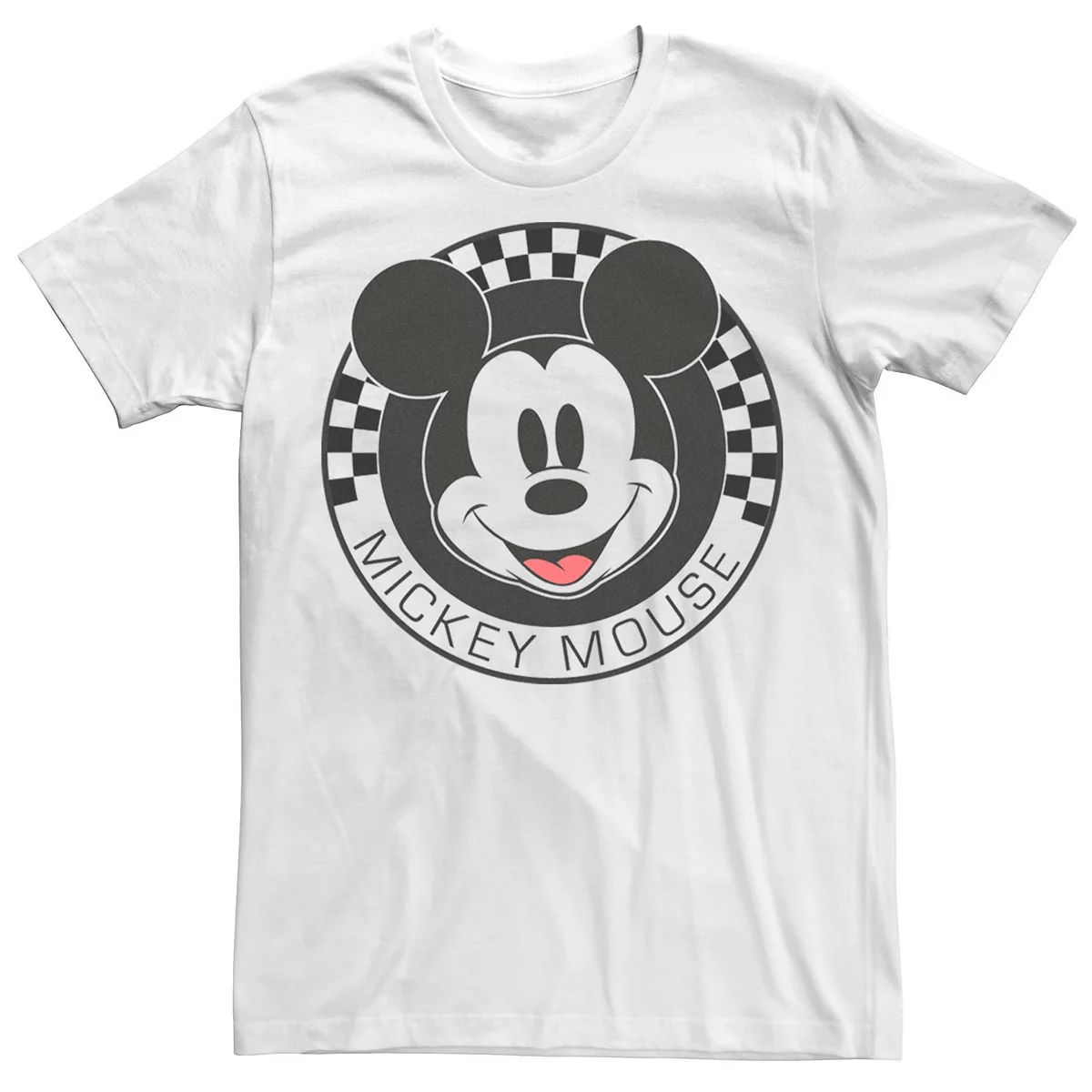Men's Disney Mickey And Friends Mickey Mouse Checkerboard Circle Tee | Kohl's