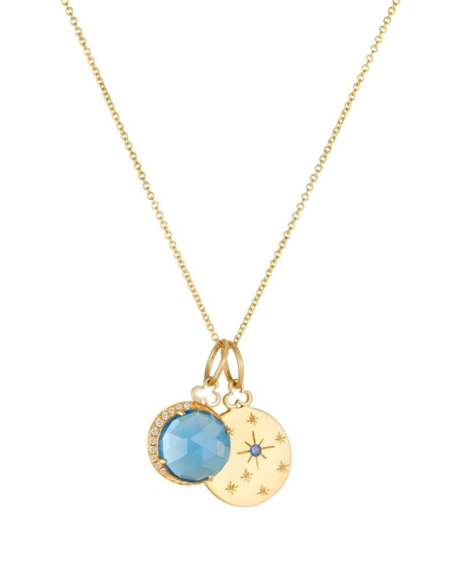 14K & 18K Gold, Diamond & Gemstone Birthstone Necklace | Saks Fifth Avenue