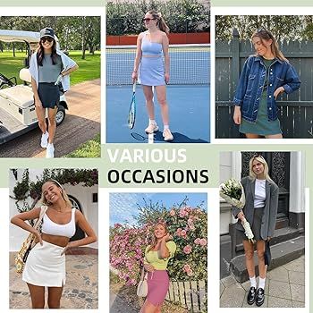 Women’s High Waisted Mini Tennis Skirt Built-in Shorts Tummy Control Athletic Golf Skorts Sport... | Amazon (US)