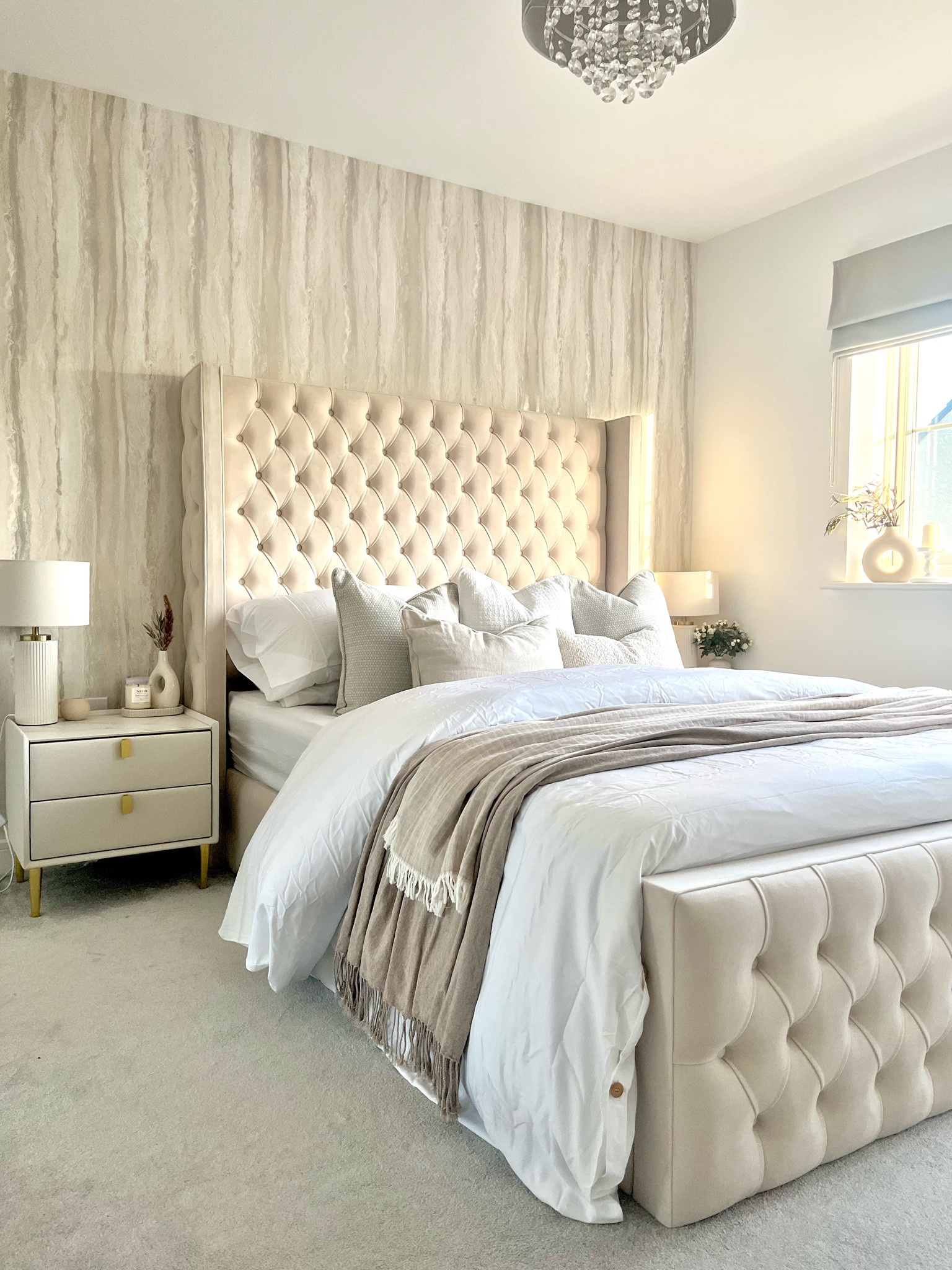 Neutral bedroom inspo, bedroom styling, master bedroom decor, luxury bedroom, neutral and gold home decor 

#LTKluxury #LTKhome #LTKuk