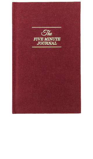 x REVOLVE Five Minute Journal in Merlot | Revolve Clothing (Global)