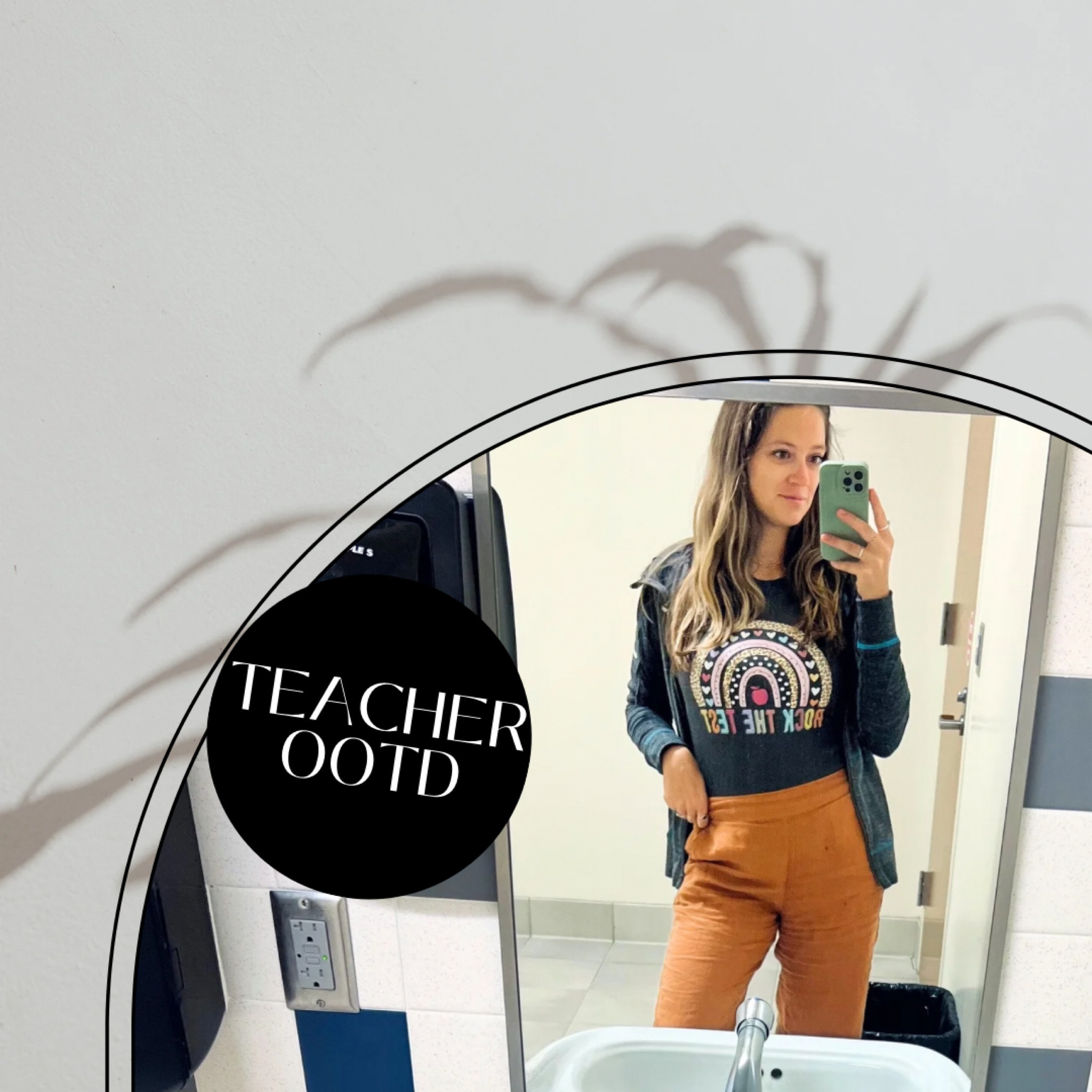 comfy teacher outfit, my go-to for testing days! 
