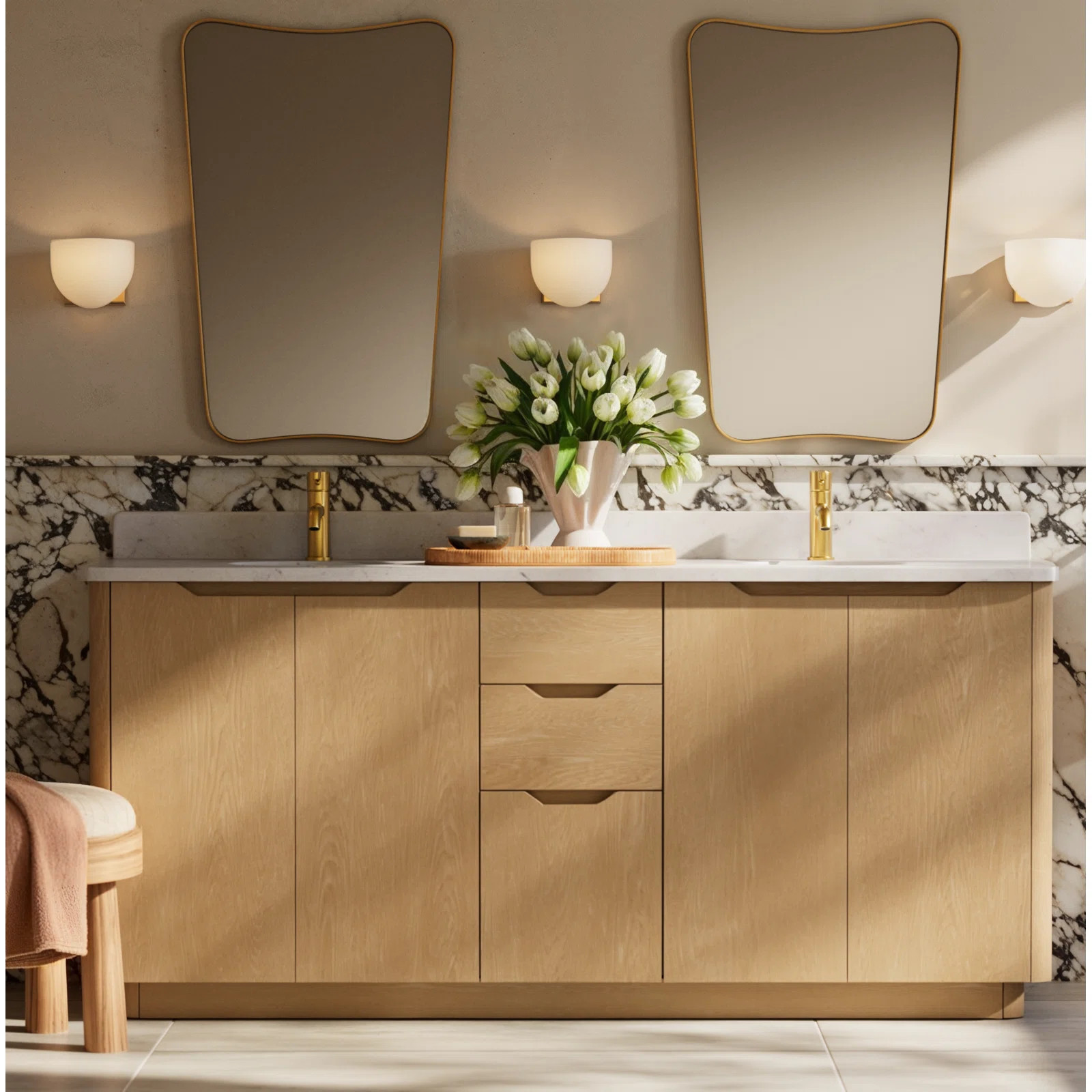 Capra Metal Wavy Wall Mirror | Joss & Main