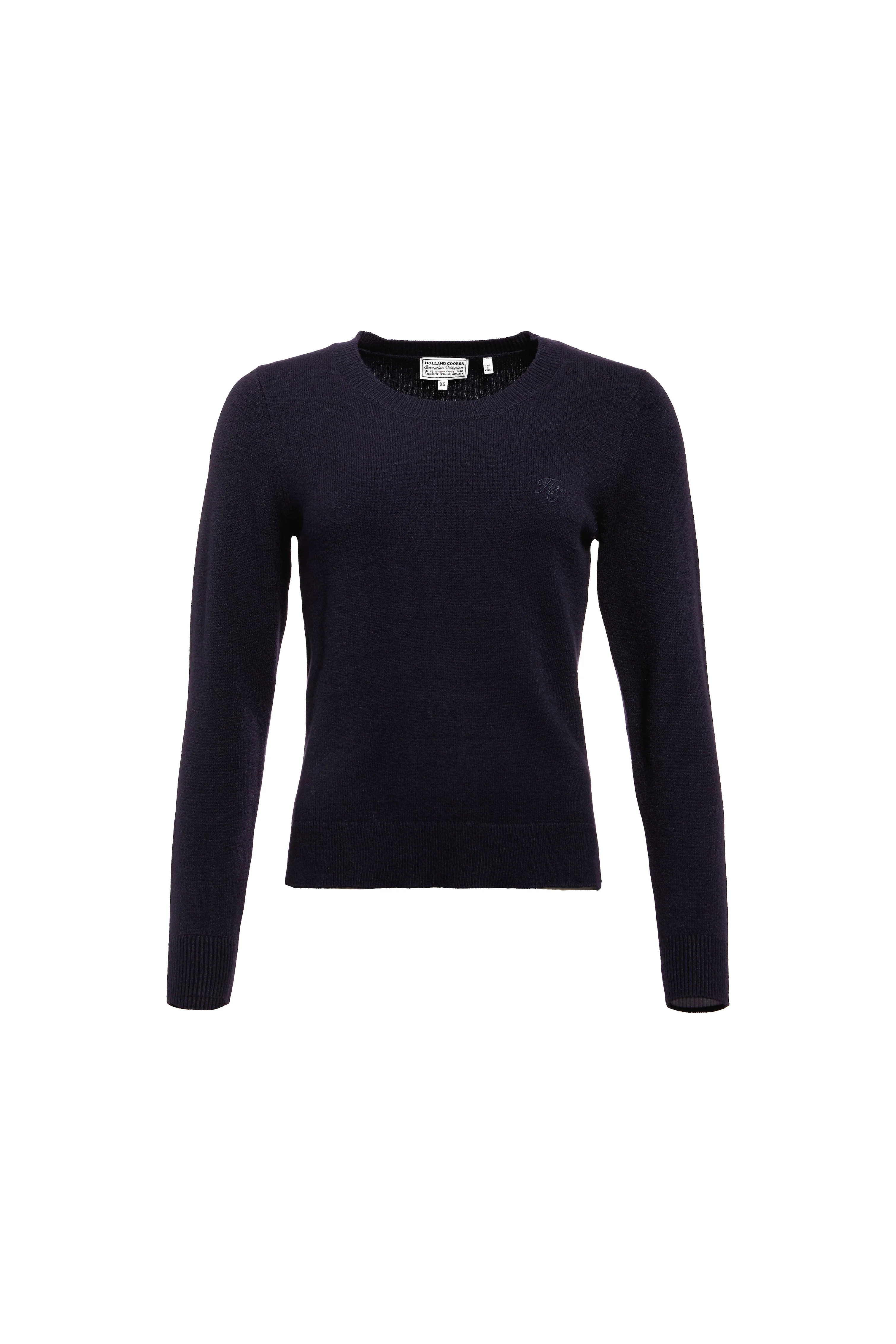 Sarah Crew Neck Knit (Ink Navy) | Holland Cooper