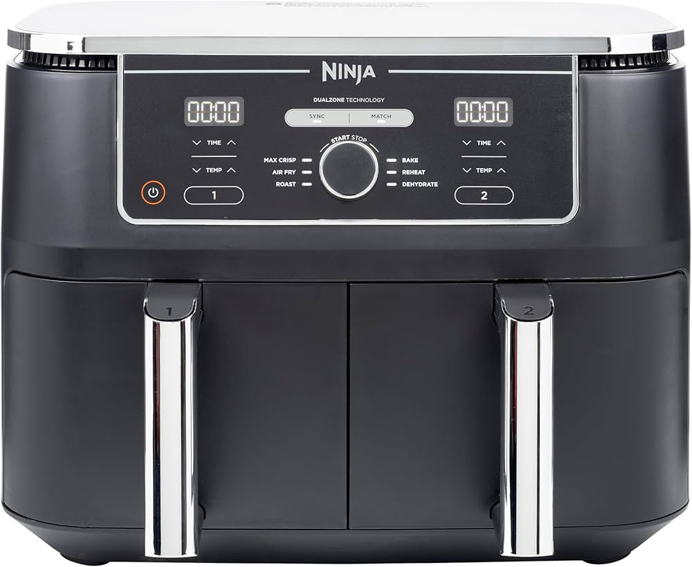 Ninja Foodi MAX Dual Zone Digitale Heißluftfritteuse, 9,5L Airfryer, 2 Fächer, Antihaftbeschich... | Amazon (DE)